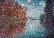 Claude Monet Autumn at Argenteuil France oil painting reproduction